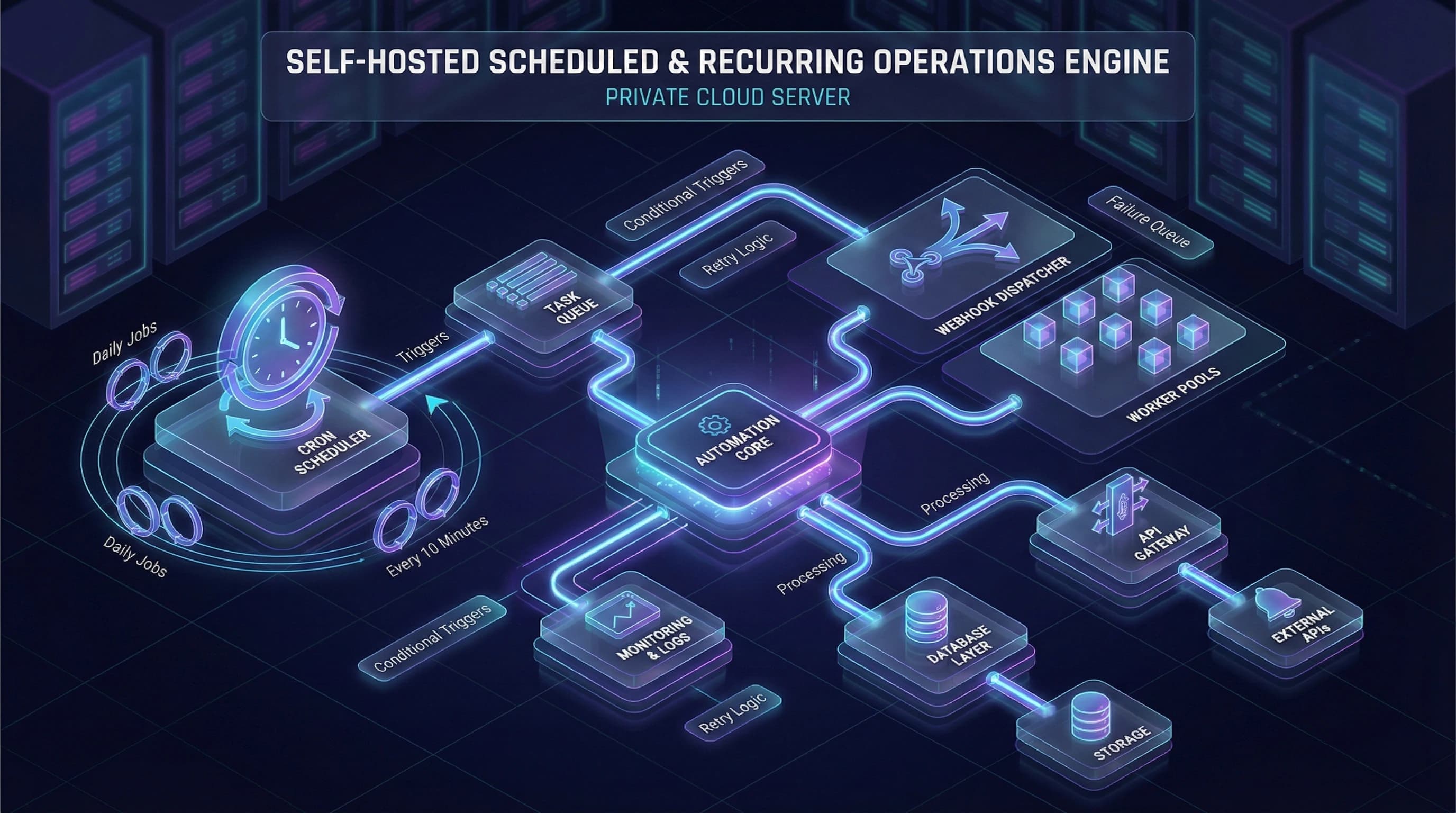 Self Hosted System for Scheduled & Recurring Operations